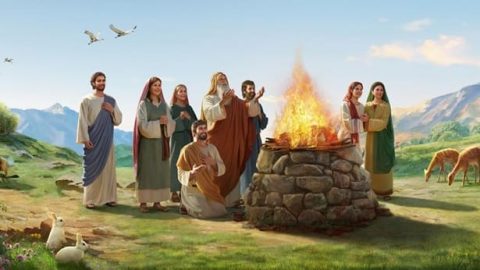 जलप्रलयपछि नोआलाई परमेश्‍वरको आशिष्‌