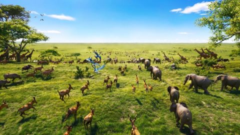 छैठौं दिन, सृष्टिकर्ता बोल्‍नुहुन्छ, र उहाँको मस्तिष्कमा भएका हरेक प्रकारका प्राणी एकपछि अर्को गर्दै देखा पर्छन्